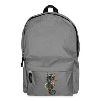 Wikinger-Seepferdchen - Rucksack - Mittelgrau - Vorne