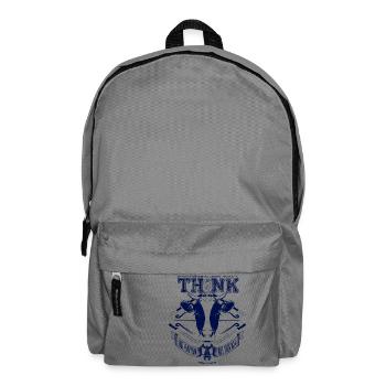 Not your mom, not your milk (blue) - Backpack - elephant grey - Front