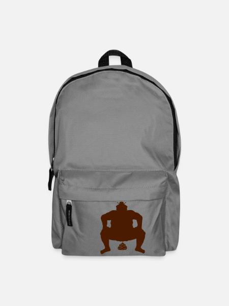 Häufchen Sumo Ringer - Rucksack - Mittelgrau