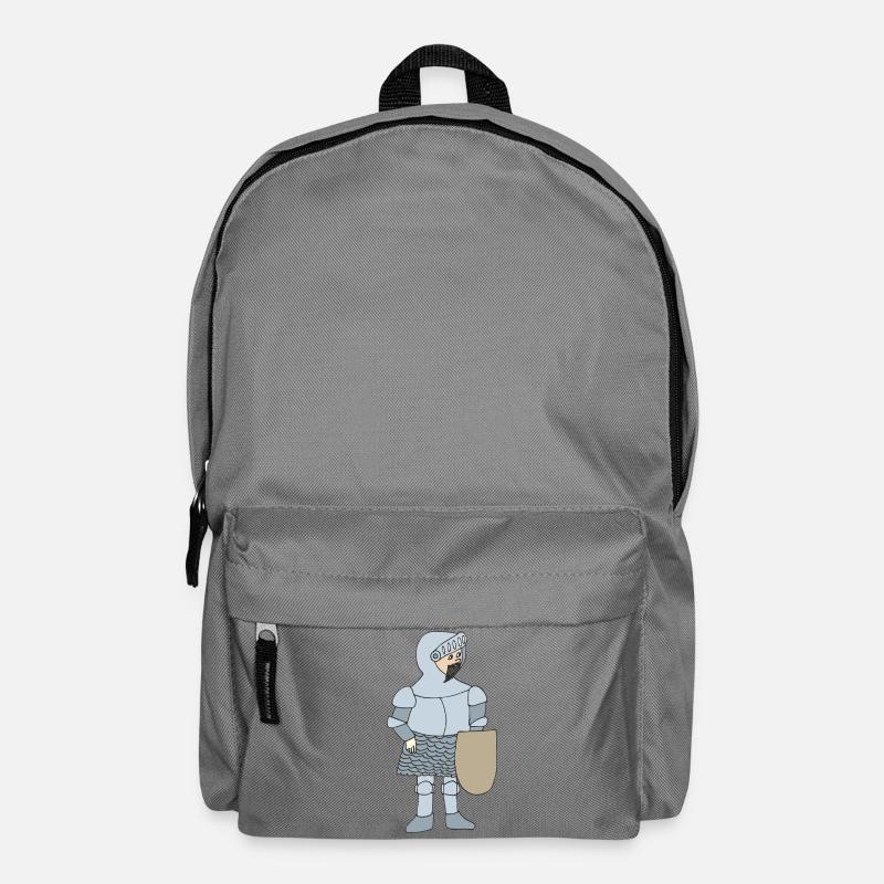 Ritter im mittelalterlichen Stil - Rucksack - Mittelgrau