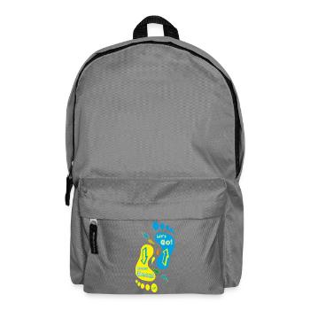 Feet_Come Back_Let's Go! - Backpack - elephant grey - Front