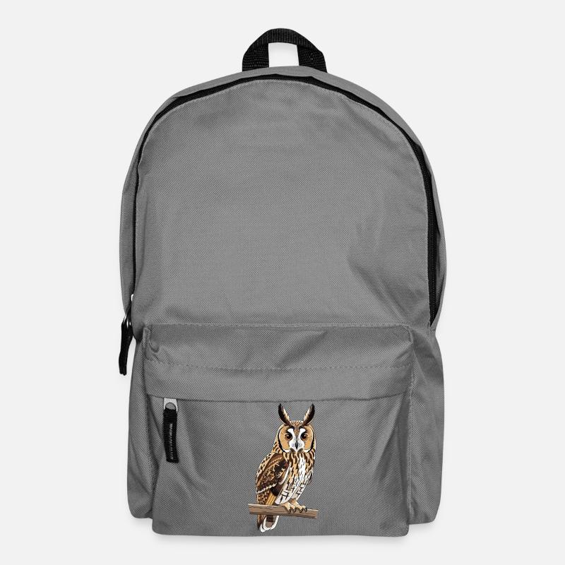 Waldohreule Eule Asio Otus - Rucksack - Mittelgrau