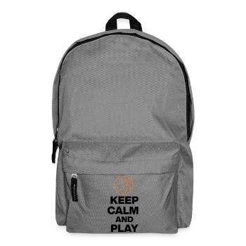 KEEP CALM AND PLAY BASKETBALL, BB GIFT FANS - Backpack - elephant grey - Front