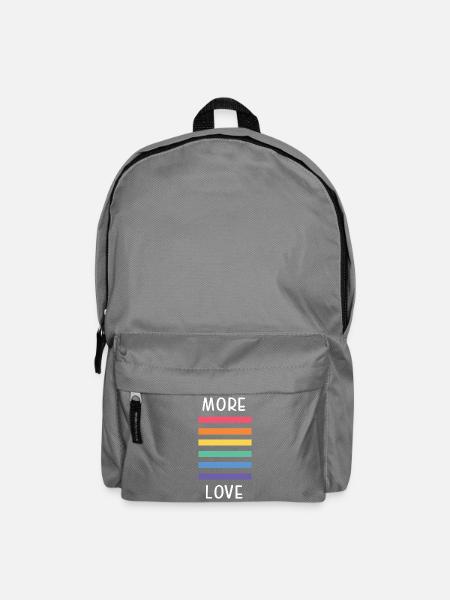 LGBT-Pride-Monat – Mehr Liebe - Rucksack - Mittelgrau