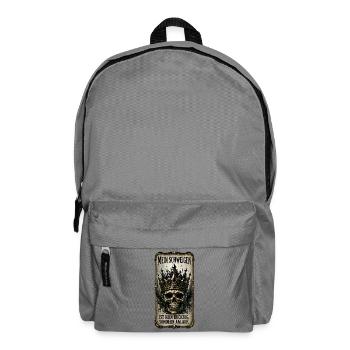 Mein Schweigen ist kein Rückzug, sondern Anlauf - Rucksack - Mittelgrau - Vorne