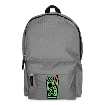 Icône du cocktail Mojito - Sac à dos - gris éléphant - Devant