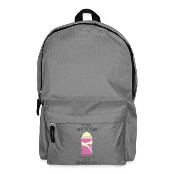 Deo Roller Spruch – Lustiges Geschenk - Rucksack - Mittelgrau - Vorne