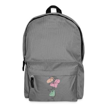 Lineart Rose Pastel - Backpack - elephant grey - Front