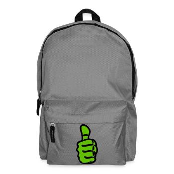 Contraste avec le pouce vert - Sac à dos - gris éléphant - Devant
