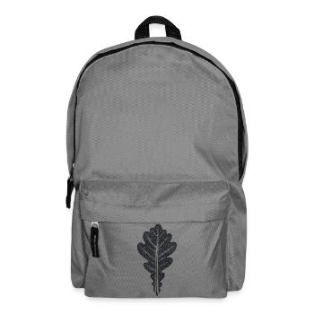 Eichenblatt / Botanischer Blätter - Abdruck - Rucksack - Mittelgrau - Vorne