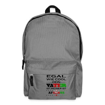 Egal wie cool vater geschenk Afghanistan - Rucksack - Mittelgrau - Vorne