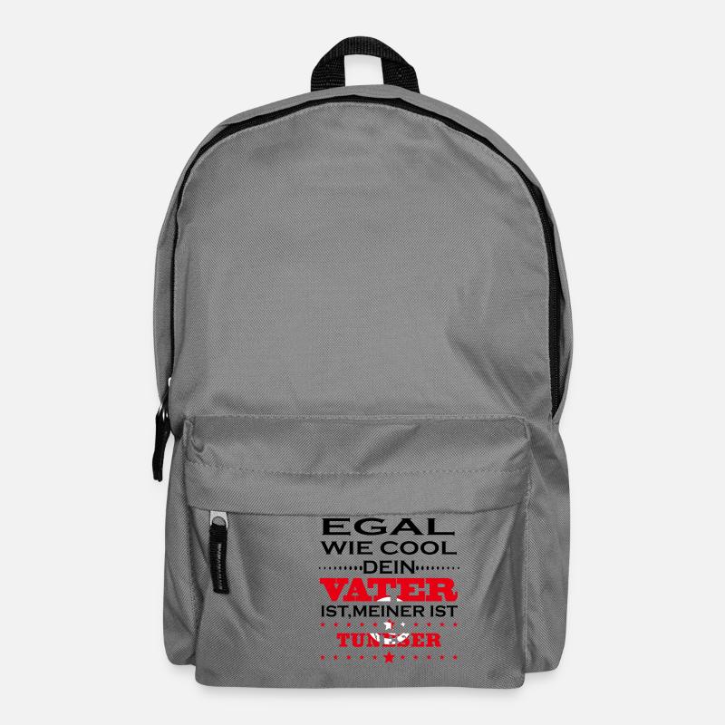 Egal wie cool vater geschenk Tunesien - Rucksack - Mittelgrau