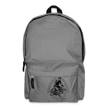 Traditional Motorcycle Enthusiast -For Life- - Backpack - elephant grey - Front