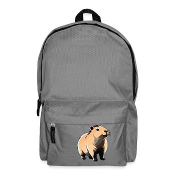Capybara - Cute Animal Sticker - Rucksack - Mittelgrau - Vorne
