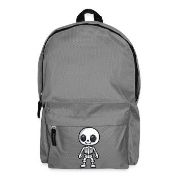 Skelett Halloween Comic - Rucksack - Mittelgrau - Vorne