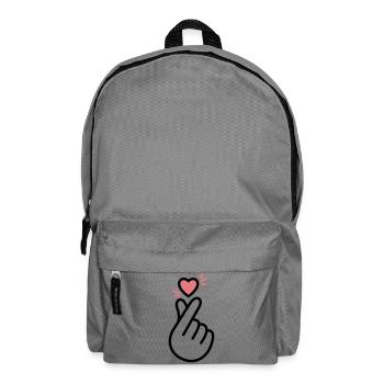 K-Pop Heart - Backpack - elephant grey - Front