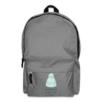 Ich hab’ ne Bommel – Lustiger Mützen-Spruch - Rucksack - Mittelgrau - Vorne