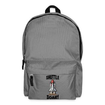 Space Shuttle Soar Takeoff - Backpack - elephant grey - Front