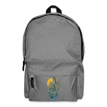 Goddess Warrior Bow Illustration - Backpack - elephant grey - Front