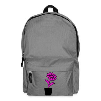 Blume - Rucksack - Mittelgrau - Vorne