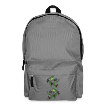 Olive Branches Illustration Botanical Print - Backpack - elephant grey - Front