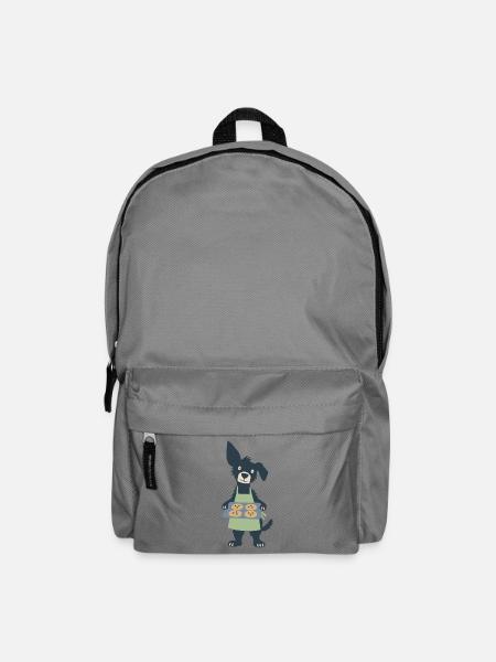 Süßer Backhund - Rucksack - Mittelgrau