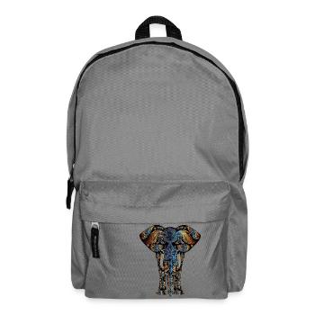 Elephant symbol colorful - Backpack - elephant grey - Front