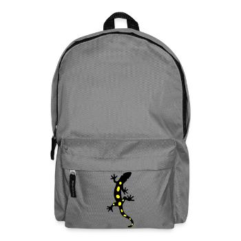 Lizard Salamander Gecko Fire Salamander - Backpack - elephant grey - Front