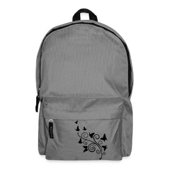 remous art et papillons - Sac à dos - gris éléphant - Devant