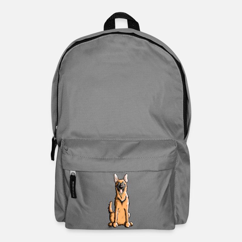 Fröhlicher Malinois - Rucksack - Mittelgrau