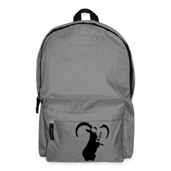 steinbock tier - Rucksack - Mittelgrau - Vorne