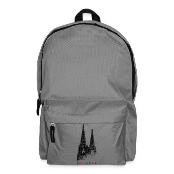 I Love Cologne Cologne Skyline Cologne Cathedral Silhouette - Backpack - elephant grey - Front