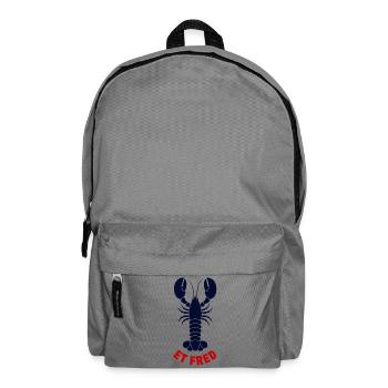 Lobster, lobster, seaside - Backpack - elephant grey - Front