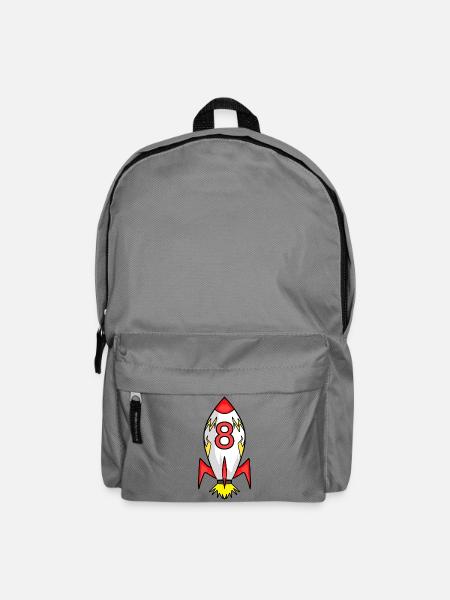 Rakete 8 Jahre - Rucksack - Mittelgrau