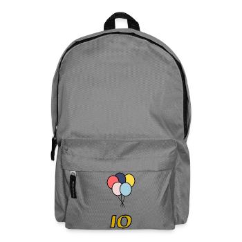 10. 10 JAHRE. 10-JÄHRIGES JUBILÄUM. 10-JÄHRIGES JUBILÄUM. - Rucksack - Mittelgrau - Vorne