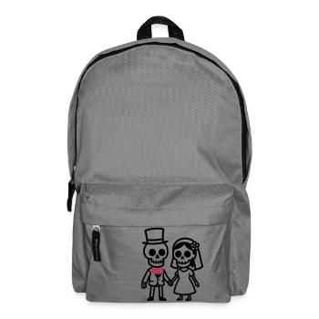 Married Wedding Skull - Backpack - elephant grey - Front