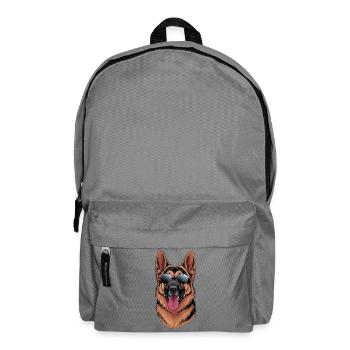 Berger allemand cool avec lunettes de soleil pour - Sac à dos - gris éléphant - Devant