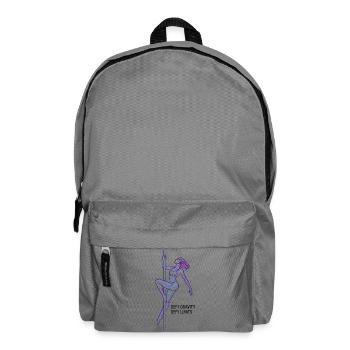 Pole Dance Line Art – Strong Woman Gift - Backpack - elephant grey - Front