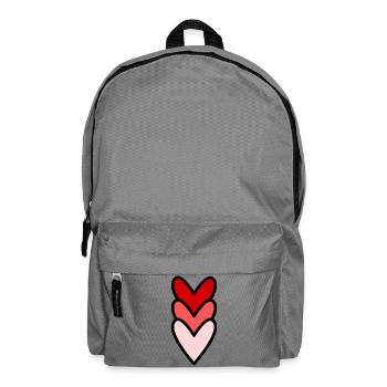 HERZ. PAAR. VALENTINSTAG. GERADE VERHEIRATET. Junggesellinnenabschied. - Rucksack - Mittelgrau - Vorne