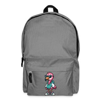 Cool Flamingo - Backpack - elephant grey - Front