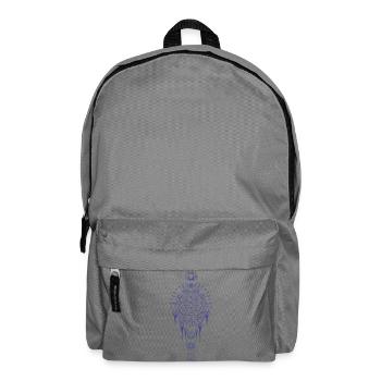 Spiritualität Heilige Geometrie Lotusblume Zen - Rucksack - Mittelgrau - Vorne