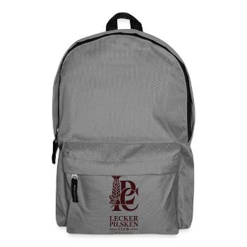 Bier Lecker Pilsken Club Ruhrpott Pils Bierchen - Rucksack - Mittelgrau - Vorne