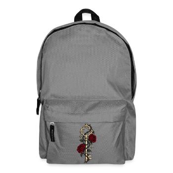 Alter Schlüssel mit Dornen – Gothic Art - Rucksack - Mittelgrau - Vorne