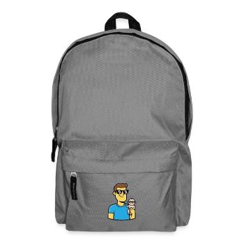 Dad & Baby | Cool father & child partner look - Backpack - elephant grey - Front