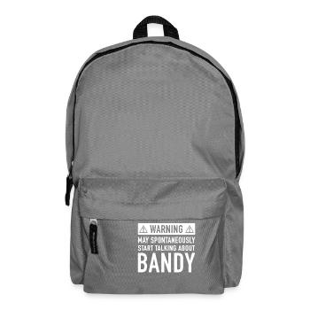 Lustige Bandy-Geschenk-Idee - Rucksack - Mittelgrau - Vorne