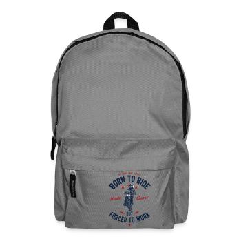 MotoCross - Funny Biker Shirt - Gift - Backpack - elephant grey - Front