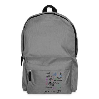 Mathe Komplexe Mathematische Wandtafel mit Formeln - Rucksack - Mittelgrau - Vorne