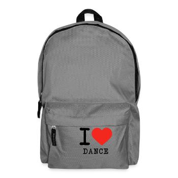 I love dance - Backpack - elephant grey - Front
