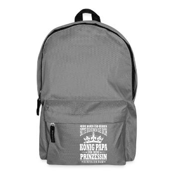 Vater, Papa, Geschenk, Vatertag, Papi, Kinder - Rucksack - Mittelgrau - Vorne
