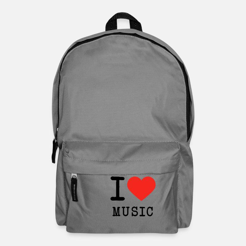 I love music - Backpack - elephant grey